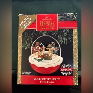 Hallmark Keepsake Ornament with Red and Gold Accents